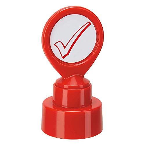 COLOP Motivationsstempel Lehrerstempel Häkchen 15,2 x 11,4 x 7,1 Rot