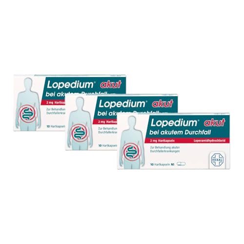 LOPEDIUM akut bei akutem Durchfall Hartkapseln (3x10St)