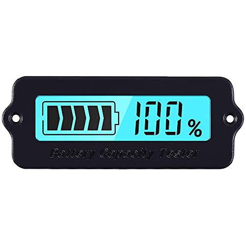 DollaTek Batteriemonitor Spannungskapazitätstester Blei-Säure-Batterie 12V ~ 60V Eisen-Lithium-Batterie Spannungskapazität Prozentanzeige - Blau