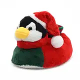 Onmygogo Kinder Tier Plüsch Warme Winter Hausschuhe Jungen Mädchen Pantoffeln für Weihnachten(28-30 EU, Pinguin)