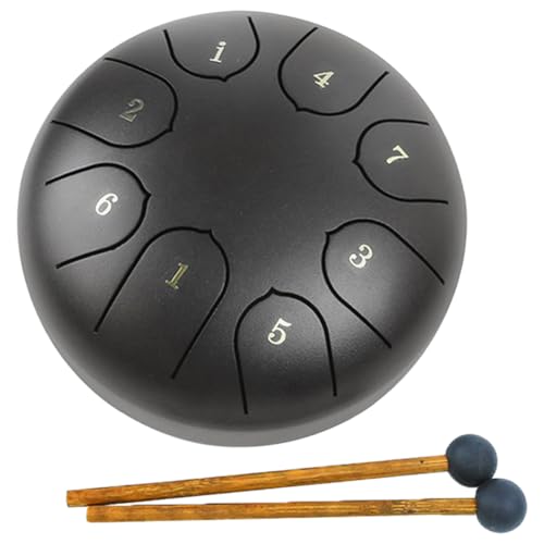 GETBSTOOP Regentrommel-Instrument, Handpfannentrommel mit Notenbuch, Trommelschlägel und Tragetasche, Klangheilungsinstrumente, Regentrommel-Instrument für Yoga, Meditation, einzigartiges Ge