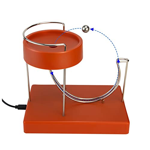 Tsadeer Kinetische Kunst Ewige Bewegung Maschine Kunst Kinetik Inertial Bewegung Metall Automatische Sprungtisch Spielzeug Orange Rot