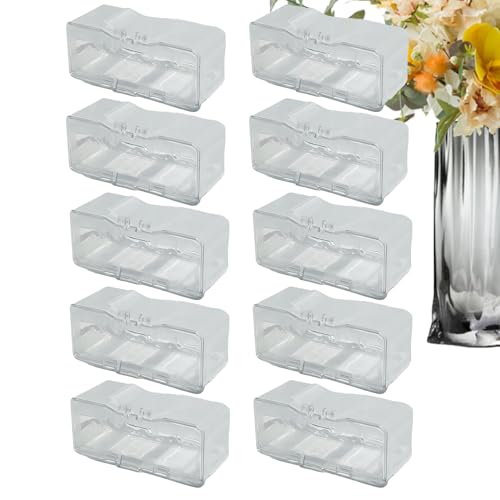 -Anzeigekoffer, Diecast Car Display,Race Toy Storage Box 1/64 Skala | Stapelbarer Automodellspeicherorganisator mit klarer Staubabdeckung für Sammlerfahrzeuge, 10 -Set von 10