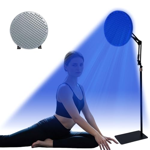 Bräunungslicht Solarium for Home Portable Tanning Lamp 50w with 225 LEDs Gesichtsbräunung Tageslicht für Gesicht und Körper für zu Hause with Adjustable Stand and Hanging Hooks (A)