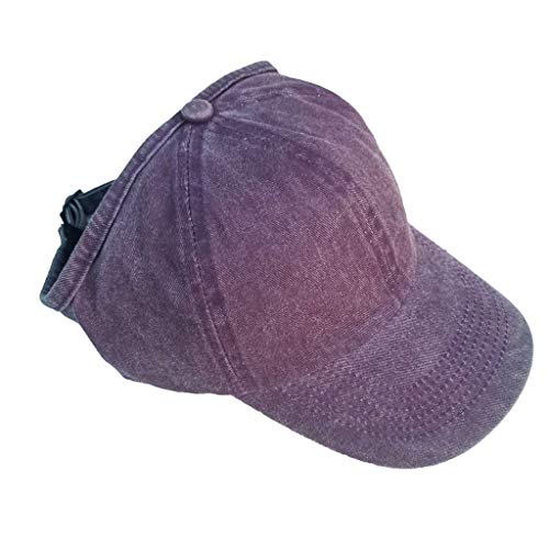 Take Idea Baseball Cap Herren Damen SchirmmüTze Kappe Mit ZöPfen Loch Loop Weich Baumwolle SportmüTze Mit Geradem Schirm Sonnenschutz LaufmüTze Atmungsaktiv MüTze Outdoor Baseballkappe