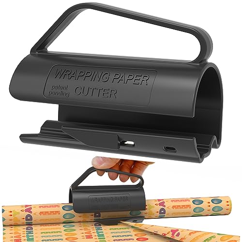 Geschenkpapier Schneider für Rollen, Geschenkpapier Schneider, 1PCS Geschenkpapier Cutter, Tragbare Papierschneider, Roll Papier Schneidegerät für Geschenkpapier, Weihnachten usw