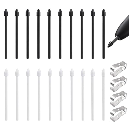 MHDUYEG 20 Stück S Pen Ersatzspitzen Für Samsung Galaxy Tab S7 Fe/Tab S7/Tab S7+ Plus/Galaxy Tab S8/Tab S8+ Plus/Tab S8 Ultra Stift S Pen Ersatzspitzen Für Samsung Galaxy Tab Tablet Stift