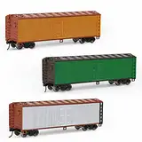 C8747 1 Stück HO Maßstab 1:87 40' Holz Side Reefer 12,2 m Boxcar Modelleisenbahnwagen (3 Farben)