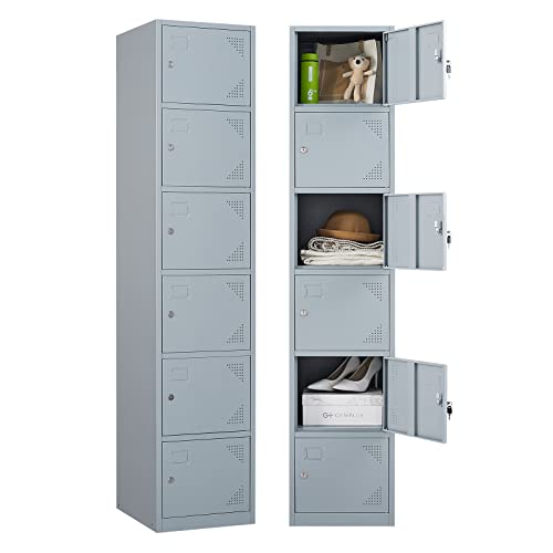 Stahlschrank Schließfachschrank Wertfachschrank Lagerschrank Metallspind Spind Fächerschrank Umkleideschrank Stahlblech Mehrzweckschrank Personalschrank Garderobenspind abschließbar 160 * 38 * 43cm