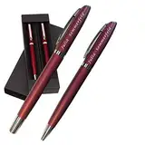 Juwelier Schönschmied - Schreibset als Geschenk mit Gravur & Wunschsymbolen Stift mit Gravur Geschenk-Etui - Drehkugelschreiber & Rollerball (schwarzschreibend) Schreibset 9 PS9