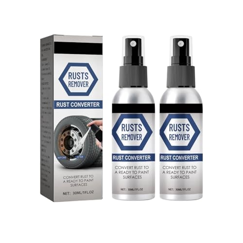 Rust Remover Spray, Fast-Acting Rust Dissolver for Metal, Rusts Remover Spray, Rostentferner Sprayer, Rostlöser Sprays, Rost Entfernen, Mehrzweck-Entrostungsreiniger für Metall Auto (2)