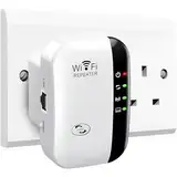 2024 Neu WLAN Repeater WLAN Verstärker 300Mbit/s 2,4GHz WiFi Booster mit Repeater/Router/Access Point Modus,Einfache Einrichtung,WiFi Range Extender Mit LAN/WAN Port