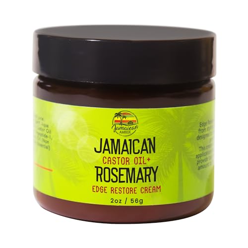 Rosemary Hair Edges Restore Cream - 60 ml / 2 fl oz – Fördert das Haarwachstum und nährt die Follikel für alle Haartypen von Jamaican Amber