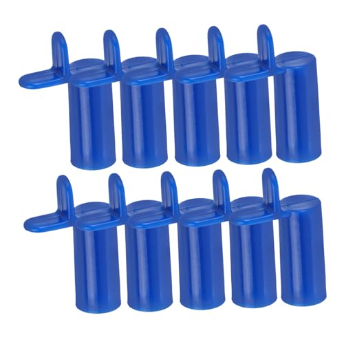 Kisangel 10 Stück Billardständerkopf Billardzubehör Billard-Queue-Brückenkopf Billard Zubehör Billard-Pool-Zubehör Billard-Queue-Auflage Snooker-Pool-Bridge-Stick Billardbedarf Plastik Blau