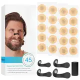 90 Stück Nasal Strips, Schwarz Breathing Nasal Strip Anti Schnarch Nose Strips Magnetischer Nasenstreifen Sicheres und Wirksames Nasenpflaster Besser Atmen Für Geschäftsreise, Reisen, Hotel