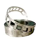 Nickelband, 0,15 x 27 mm 10M 2P Nickel Streifen Band für 18650-Batterien, Punktschweißband, NI-Platte für 2 parallele 18650-Batterien, DIY 18650 Akkupack, 20,25 mm Abstand