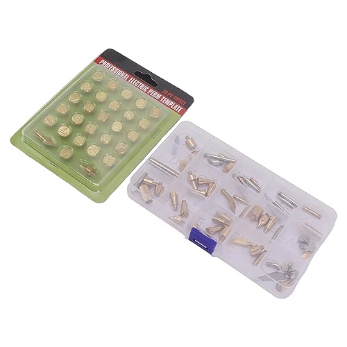 84-teiliges Holzbrennspitzen-Set, Kartenbuchstaben, Kürbis-Brandmalerei-Set, Gravurköpfe Plus 26-teiliges Eisenkopf-Utensil