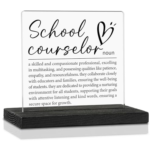 Schulberater-Definitions-Geschenke, Wertschätzungsgeschenke für Studentenberater, psychische Gesundheit, Beratung, Bürodekoration für Abschlussfeier, Ruhestandsanerkennung, VPS448