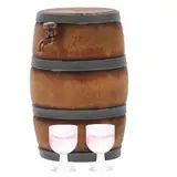 TOYANDONA 1 Satz Puppenhaus Weinfass fass Bier bierfass Barfass Sushi-Laden- Modelle Mini-Holzfässer Miniatur-Weinfass Getränke Kleines Mini-Eimer Zubehör n116