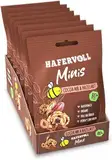 HAFERVOLL Minis Cacoa Nib & Hazelnut 8x 65g - Bio-zertifiziert, mit Honig ohne Zusatz von Zucker, perfekt zum Teilen