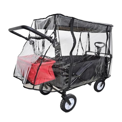 Faltbarer Regenschutz für Karren,Regenschutz für Karren | Carts Regen- und Windschutz | Multifunktionale Regenhülle für Wagen, Zugwagen, wasserdichte Schutzhülle