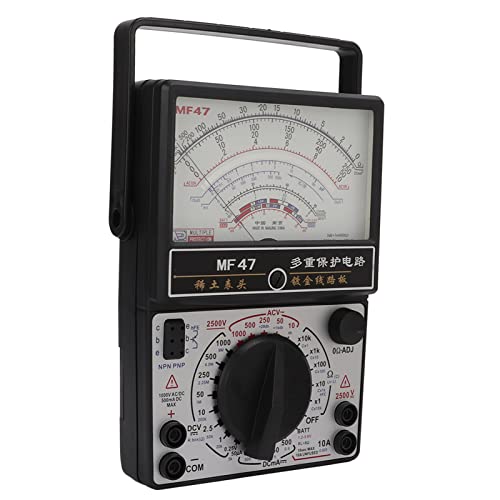 MF47 Analoges Multimeter Interner Magnetischer Zeiger Multimeter Hochgenaues Zifferblatt Analoges Voltmeter Amperemeter Widerstandsmesser