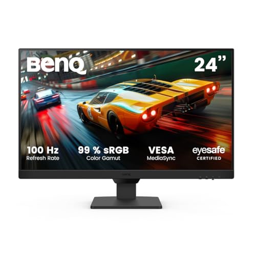 BenQ GW2490E 24 Zoll Monitor, Gaming 100Hz, Full-HD, IPS, Eye-Care, HDMI, DP(British Plug )