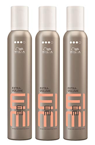 3er Volumen Schaum Wella Professionals EIMI Extra Volume Volumen Mousse starker Halt 300 ml
