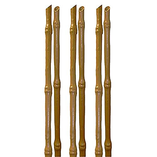 TENAX Bamboo Up, Höhe 120 cm, Durchmesser 18 mm, Synthetische Stütze für Pflanzen, Packung zu je 6 Stück, Farbe Bambusähnlich, Stützt Gemüse und Blumen