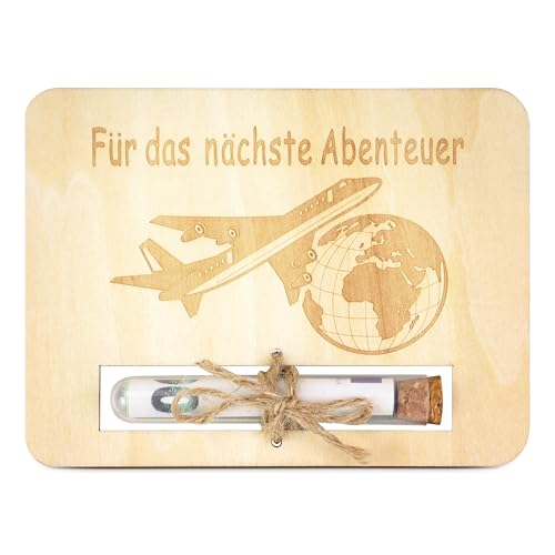 TAKULA Geldgeschenke Geburtstag -Flugzeug Geschenk,Reisekasse Geschenk Spardose Urlaub,Geschenk für Weltreise Geschenke für Reiseliebhaber|Nächste Abenteuer