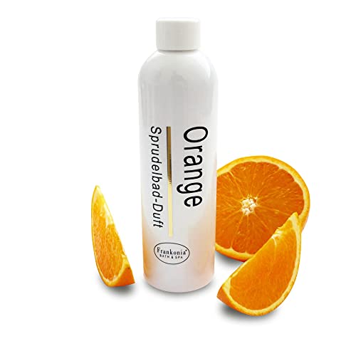 Frankonia BATH & SPA Sprudelbad Duft Orange – 230 ml Badezusatz für Whirlwannen & Sprudelbäder – Intensiver Whirlpool Duft – Badeduft – Duftzusatz – Duftkonzentrat