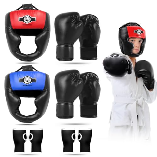 Kopfschutz Boxen für Kinder Gesichtsschutz Kopfschützer Training Head Guard Boxing Perfekter Sicht und Gute Schweißaufnahme Sparring Manner Damen Muay Thai Taekwondo MMA Kickboxen