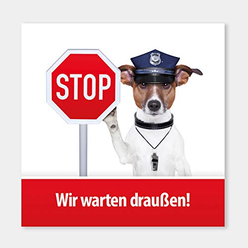 Aufkleber: Hunde müssen draußen bleiben, charmant, witzig, witterungsfest
