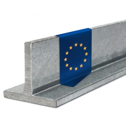 Stahl-Shop24 T-Stahl verzinkt 1500 mm Profilstahl 50x50x6mm für Zaunbau Torbau Konstruktion wetterbeständig Auflager Schweißarbeiten Außenmontage Trägerrahmen Bauprofil