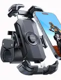 JOYROOM Handyhalterung Motorrad 2025 Upgrade [Metall Vibrationsgedämpft] Handyhalter Fahrrad, 360° Drehbar Lenker Halter für iPhone 16 Samsung Smartphone 4,7–7"