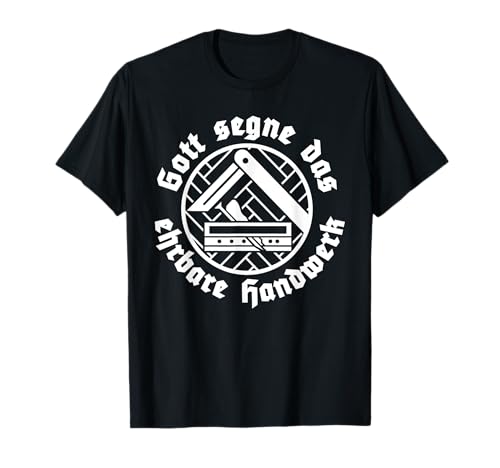 Parkettleger Bodenleger Zunftzeichen Handwerk T-Shirt