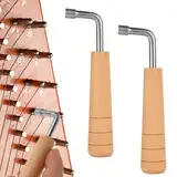 Klavierstimmschlüssel, Professionelles Klavierstimmer-Set Klavierstimmhammer L-Förmiger Stimmschlüssel Leier Harfe und Andere Kleine Saiteninstrumente