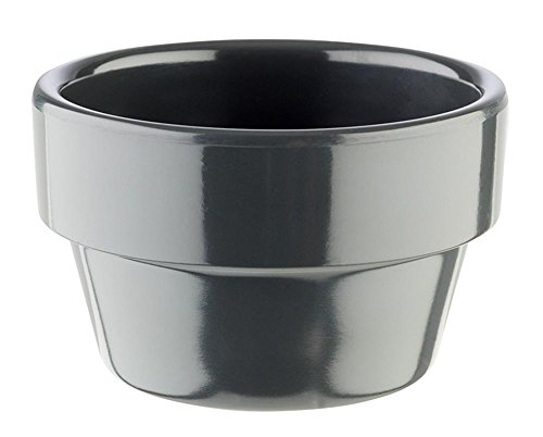 APS 84472 FLOWER POT Melamin Schale, Ø 6 x 3, 5 cm 0.04 ltr., Grau