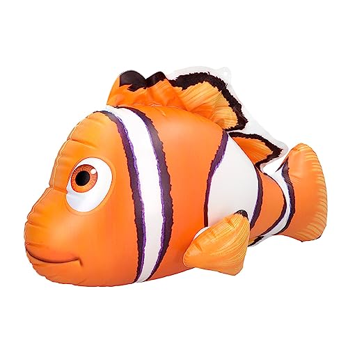 Boland 52176 - Aufblasbarer tropischer Fisch, 53 cm, Clownfisch, Wasserspielzeug, Dekoration, Party Deko für Pool, Sommerfest und Mottoparty