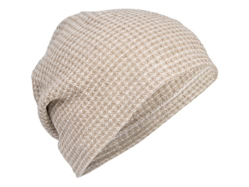 beties Leinen-Waffelpique Sauna-Mütze Beanie One-Size Unisex 100% reines Leinen (Einheitsgröße)