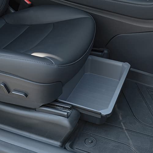 Jawjut Tesla Model Y Sitz Organizer TPE+ABS Doppelter verdeckter Organizer Tesla Model Y Zubehör