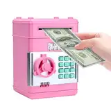 Geldbank, eine elektronische Geldautomat Passwort Geldbank, ist sowohl eine Geldbank als auch EIN schönes Ornament, geeignet Geburtstagsgeschenk. (Pink)