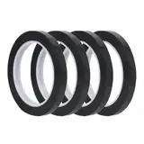 Whiteboard Klebeband Schwarz 4 Stück Selbstklebend Grafikband,Tape Für Diagramm Band Kunstband Kunstband Gridding Grafikband Markierbänder für Schule Büro Scrapbooking Schule Büro Scrapbooking