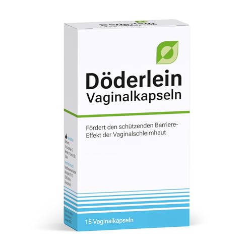 DÖDERLEIN® Vaginalkapseln – mit Milchsäurebakterien und Hyaluronsäure (15 Kapseln) – Fördert die Schutzbarriere der Vaginalschleimhaut
