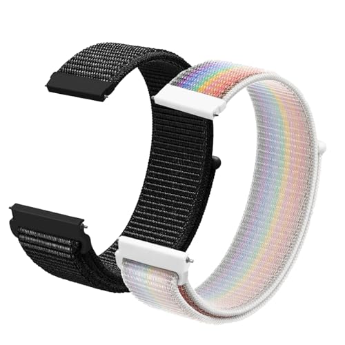 LYYLTX Nylon Fabric Uhrenarmbänder 20mm/22mm Armband für Herren Damen Ersatzband Schnellverschluss Smartwatch Sport Uhren Ersatzarmband Einstellbares Soft Breathable Watch Strap