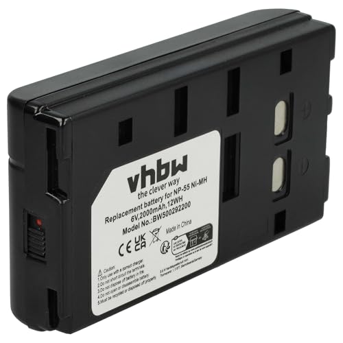 vhbw 1x Akku kompatibel mit Sony CCD-FX228, CCD-FX200E, CCD-FX270E, CCD-FX230, CCD-FX3, CCD-FX280E Videokamera Camcorder (2000 mAh, 6 V, NiMH)
