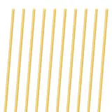 10PCS 1mm Messingstange,iMeistek 300mm Länge Messing solide Runde Stange Stifte für Drehbank Bar Stock,DIY Crafts