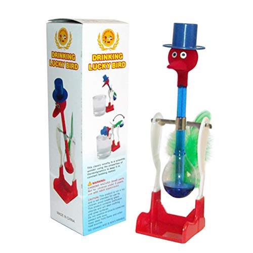 Ente Trinkwasserspielzeug, Trinkglasvogel, Glasente im Geschenk, Lustiges Entengetränk Wasserschreibtischspielzeug, Kreatives Non-Stop-Flüssigtrinkglasvogel Lustiges Entengetränkwasserspielzeug