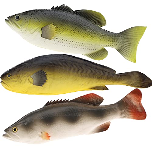 Gresorth 3 Stück Simulated Fisch Fälschung Künstlich Simulation Fisch Spielzeug Modell Zuhause Küche Garten Hängend Anzeige