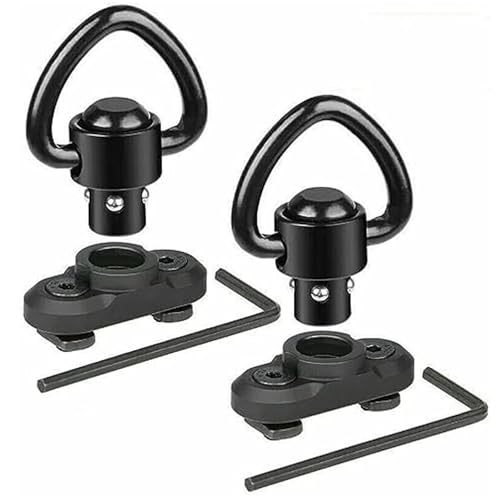 ANBOO 2 Stück Sling Swivel Stud Mount Adapter für Mlok Rail Quick Release QD Sling Swivel Mount Adapter